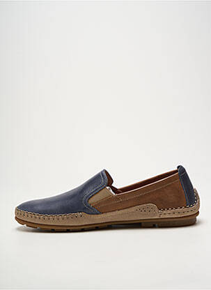 Mocassins bout rond bout rond bleu FLUCHOS homme