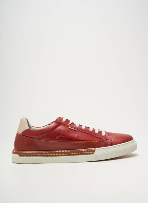 Baskets bout rond bout rond rouge FLUCHOS homme
