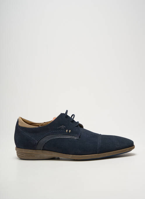 Derbies nubuck bout rond bleu FLUCHOS homme