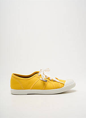 Baskets bout rond talon plat jusqu'à 3cm jaune LES TROPEZIENNES PAR M.BELARBI femme