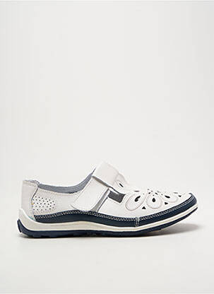 Chaussures de confort fermeture scratch talon plat jusqu'à 3cm blanc SWEET'R femme