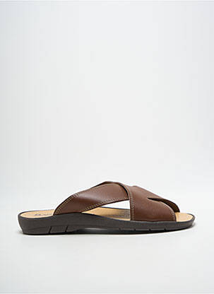 Mules/sabots bout ouvert bout ouvert marron BOISSY homme