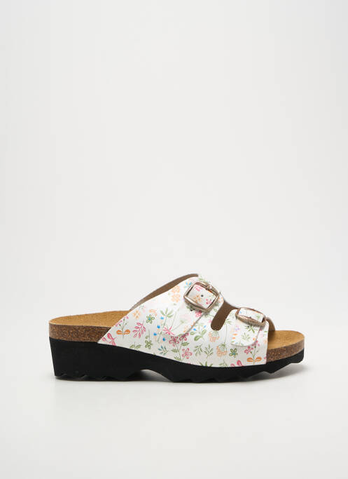 Mules/sabots voute plantaire talon de 4 à 6cm blanc ARTIKA SOFT femme