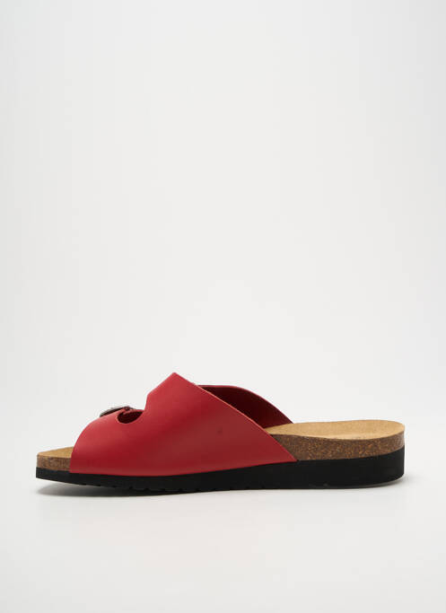 Mules/sabots voute plantaire talon plat jusqu'à 3cm rouge ARTIKA SOFT femme