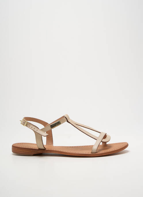 Sandales/nu pieds fermeture boucle(s) talon plat jusqu'à 3cm beige LES TROPEZIENNES PAR M.BELARBI femme