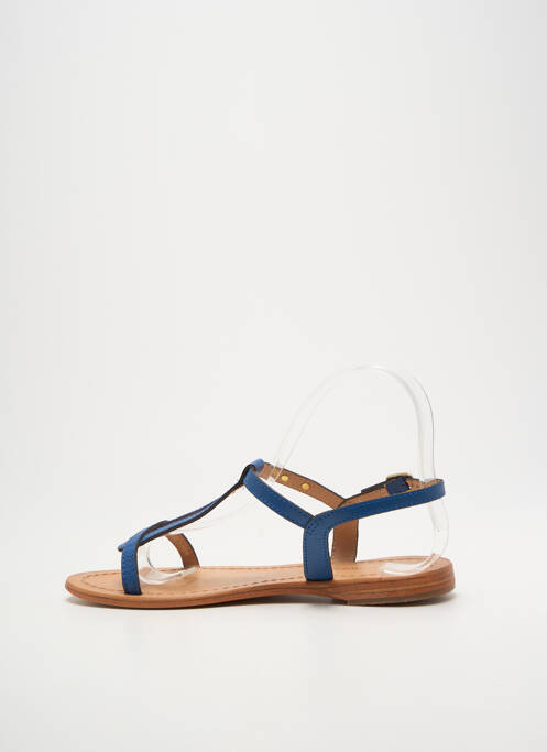 Sandales/nu pieds chiquet talon plat jusqu'à 3cm bleu LES TROPEZIENNES PAR M.BELARBI femme