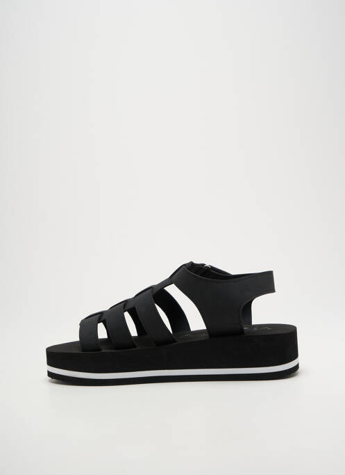 Spartiates bout ouvert talon de 4 à 6cm noir GIOSEPPO femme