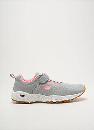 Baskets bout rond talon plat jusqu'à 3cm gris LICO femme