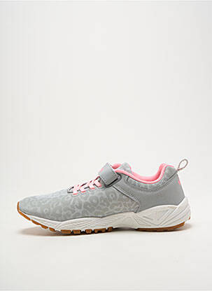 Baskets bout rond talon plat jusqu'à 3cm gris LICO femme