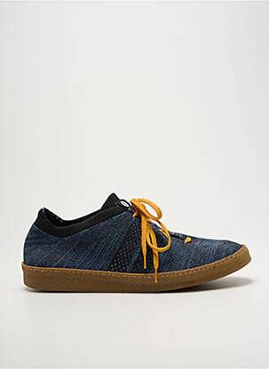 Baskets semelle amovible bout rond bleu ECTOR homme