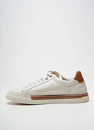 Baskets bout rond bout rond blanc FLUCHOS homme