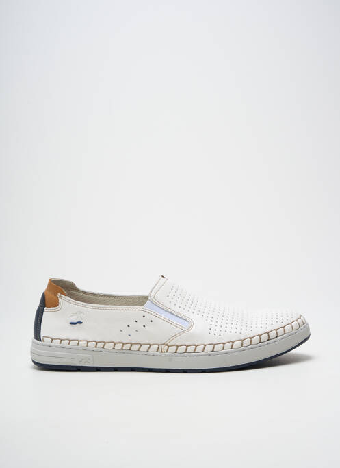 Slip ons bout rond bout rond blanc FLUCHOS homme