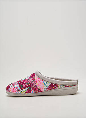 Chaussons/pantoufles semelle amovible talon plat jusqu'à 3cm rose SEMELFLEX femme