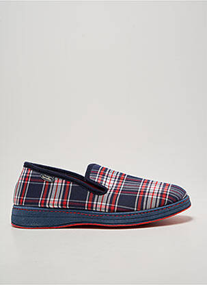 Chaussons/pantoufles bout rond bout rond bleu SEMELFLEX homme