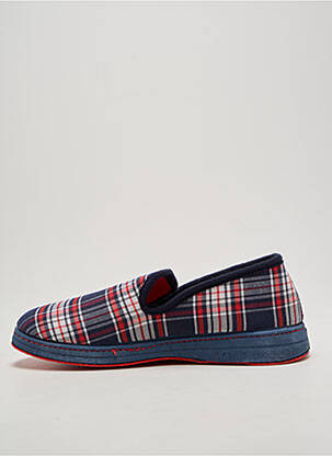 Chaussons/pantoufles bout rond bout rond bleu SEMELFLEX homme