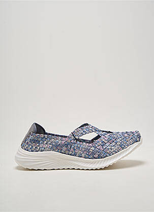 Ballerines type de semelle amortissante talon de 4 à 6cm bleu ROCK SPRING femme