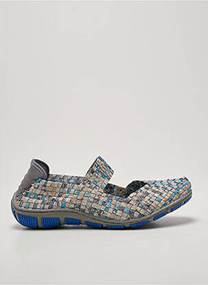 Ballerines bout rond talon plat jusqu'à 3cm gris ROCK SPRING femme