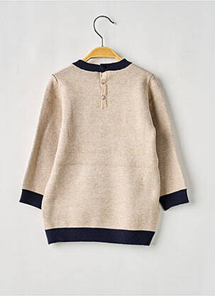 Robe pull resserrée sur le bas manches longues beige MAYORAL fille