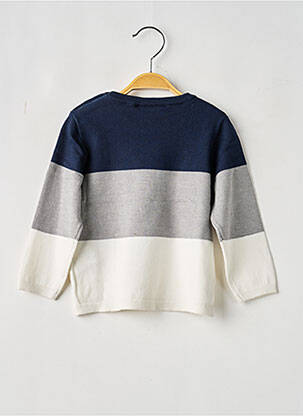 Pull col rond manches longues bleu LOSAN garçon