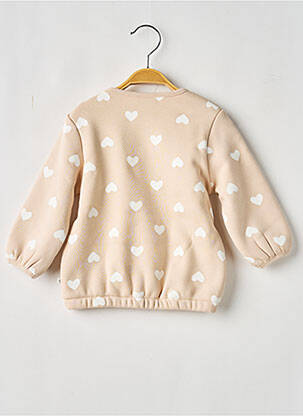 Sweat-shirt manches longues manches longues beige LOSAN fille