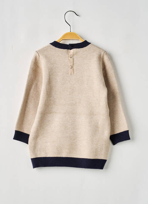 Robe pull resserrée sur le bas manches longues beige MAYORAL fille