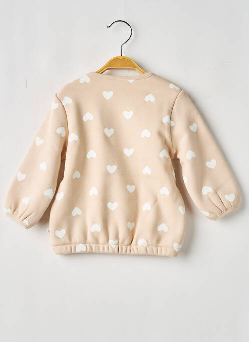 Sweat-shirt manches longues manches longues beige LOSAN fille