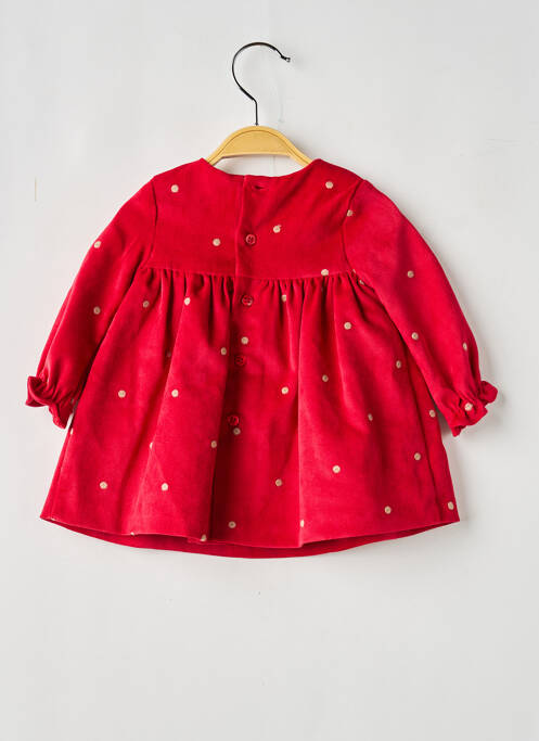 Robe mi-longue col rond manches longues rouge MAYORAL fille