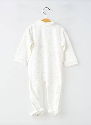 Pyjama fermeture pressionnée blanc LOSAN fille
