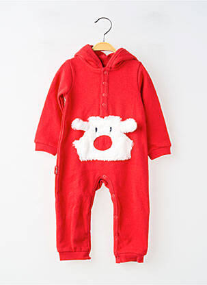 Combi-pantalon coupe droite manches longues rouge BOBOLI enfant