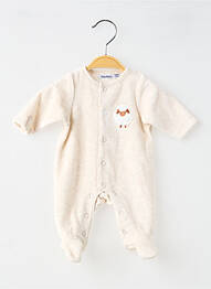 Pyjama col rond beige NOUKIE'S enfant