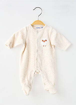 Pyjama tissage velours beige NOUKIE'S enfant
