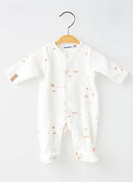 Pyjama manches longues blanc NOUKIE'S enfant