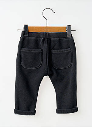 Pantalon slim stretch taille élastique noir LOSAN garçon