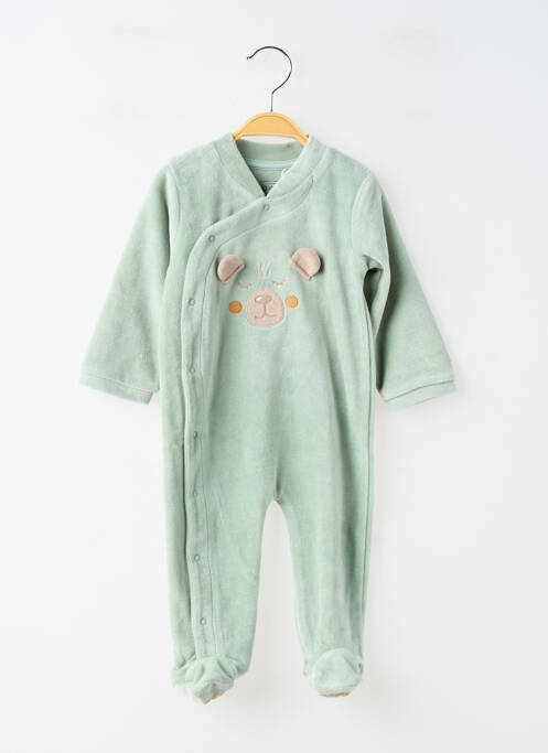 Pyjama tissage velours vert LOSAN enfant