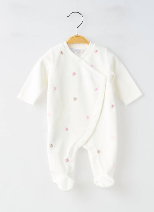 Pyjama fermeture pressionnée blanc MAYORAL fille