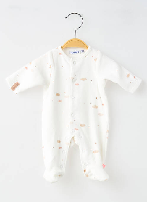 Pyjama tissage velours blanc NOUKIE'S enfant