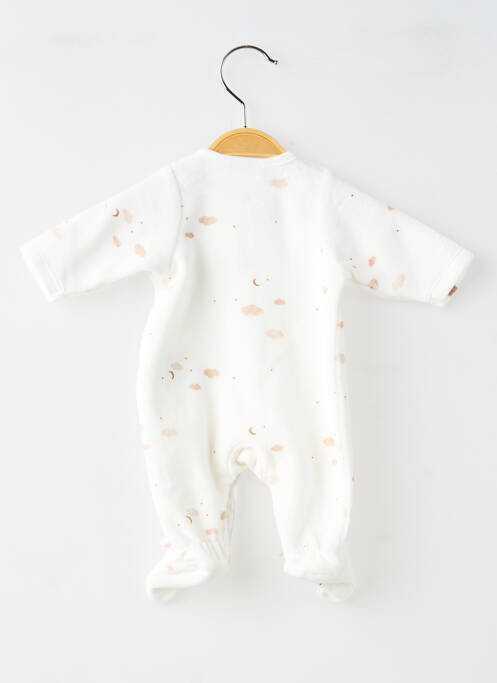 Pyjama tissage velours blanc NOUKIE'S enfant