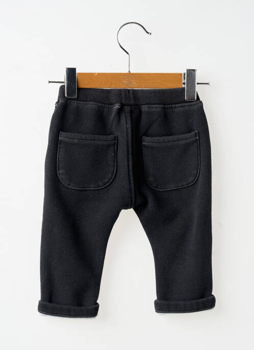 Pantalon slim stretch taille élastique noir LOSAN garcon