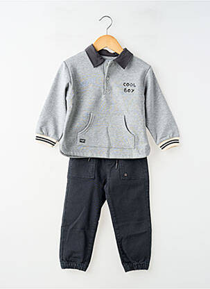 Ensemble pantalon broderie gris MAYORAL garcon