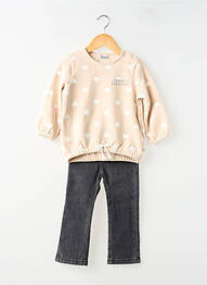 Ensemble pantalon manches longues beige LOSAN fille