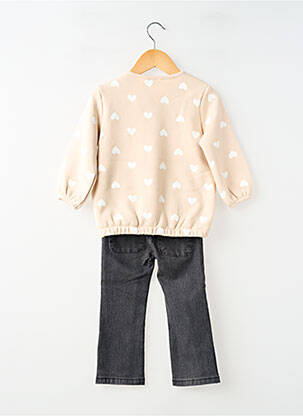 Ensemble pantalon manches longues beige LOSAN fille
