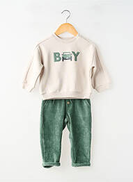 Ensemble pantalon taille élastique vert MAYORAL garcon