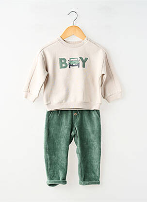 Ensemble pantalon taille élastique vert MAYORAL garcon