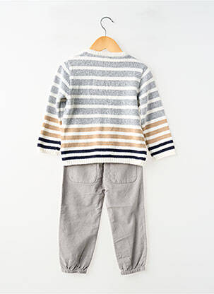 Ensemble pantalon maille tricot gris LOSAN garçon