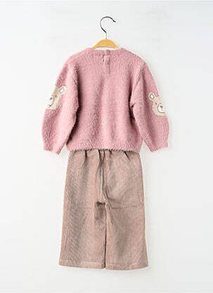 Ensemble pantalon maille fine rose MAYORAL fille