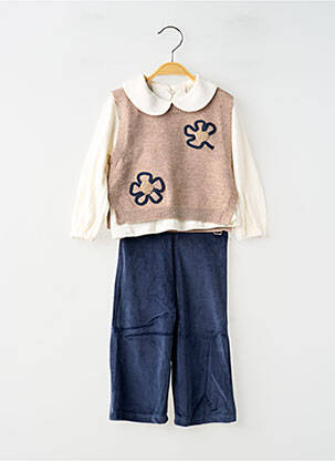 Ensemble pantalon maille fine bleu MAYORAL fille