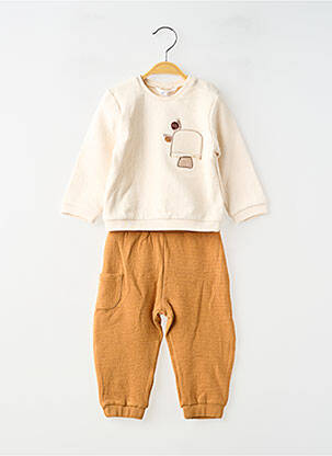 Ensemble pantalon broderie beige MAYORAL garcon