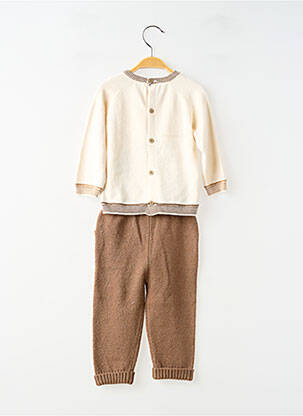 Ensemble pantalon taille élastique marron MAYORAL garcon