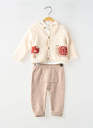 Ensemble pantalon imprimé fantaisie beige MAYORAL enfant