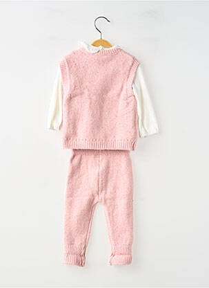 Ensemble pantalon coupe droite rose MAYORAL fille